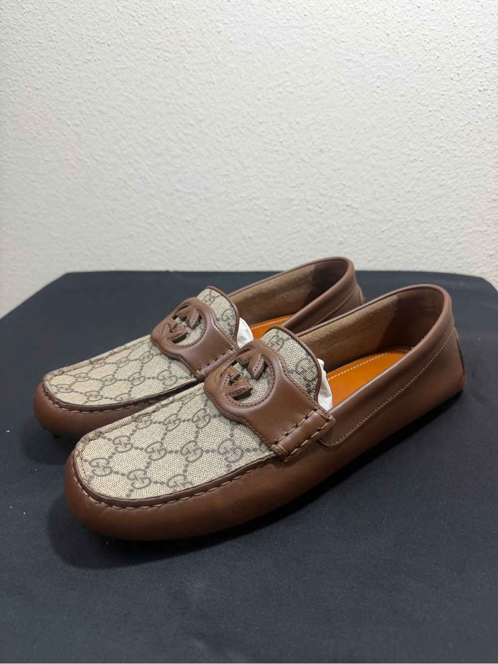 Gucci GG Supreme Interlocking G Loafers